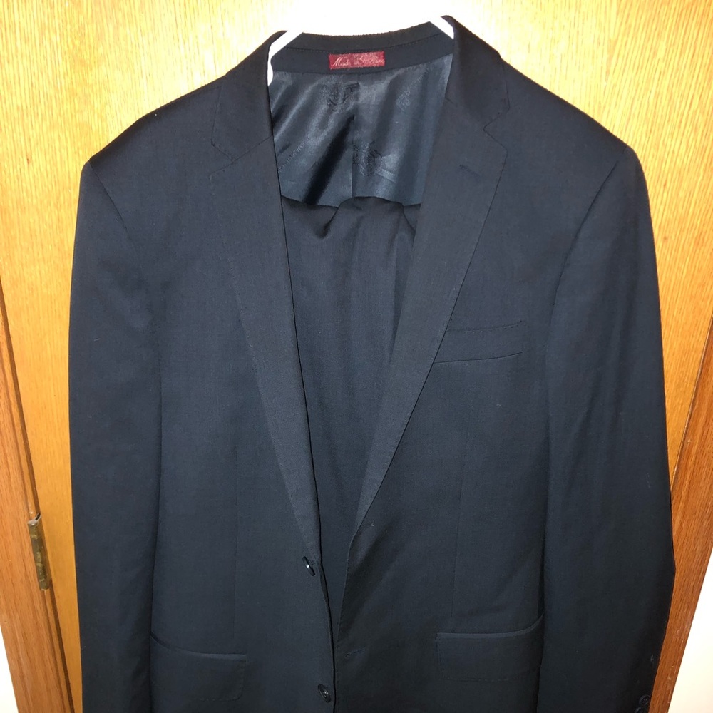 Blair Underwood Navy Blue Mens suit and pants